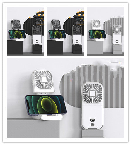 Folding Portable Digital Display Handheld Small Fan.